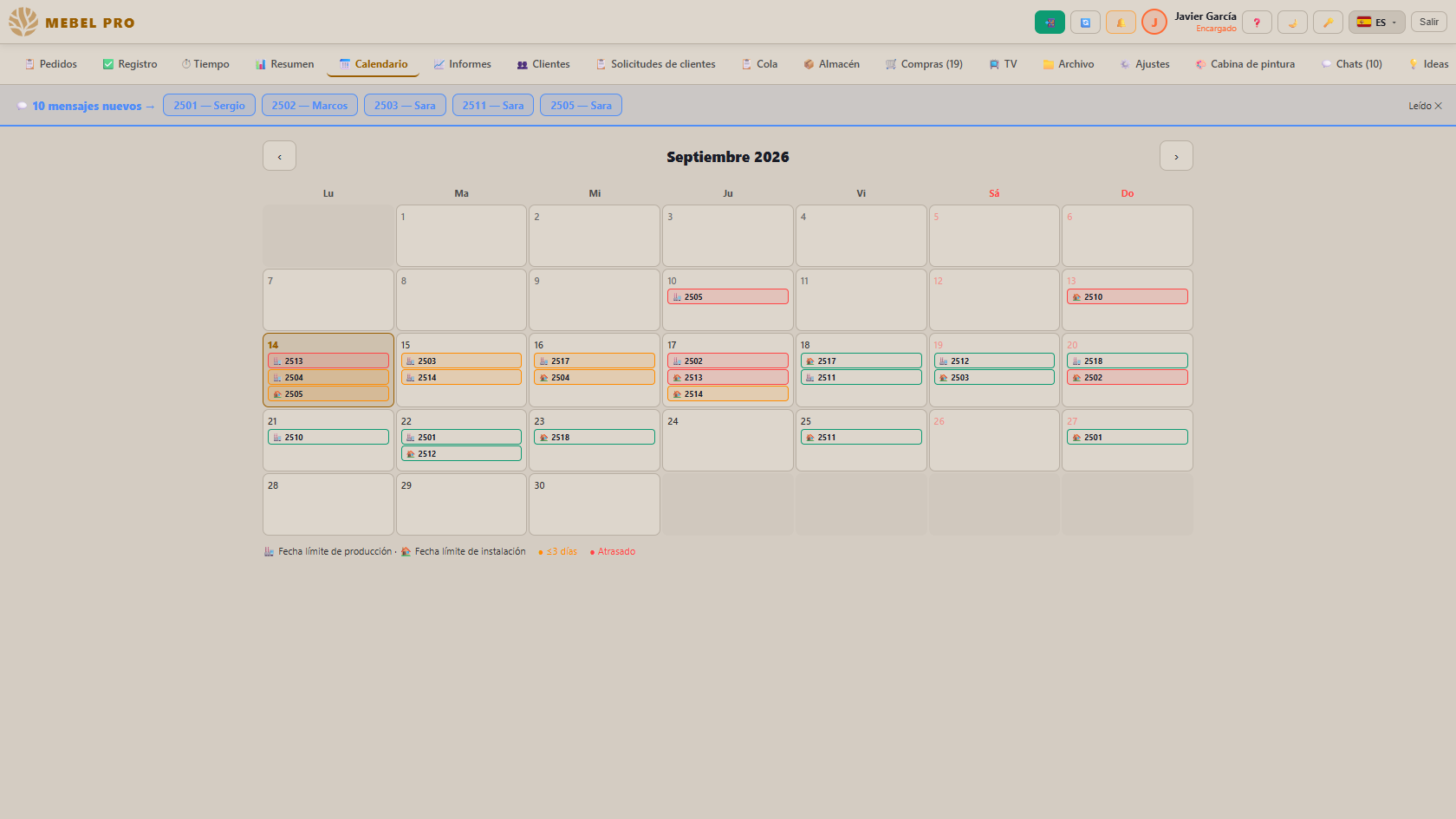 Calendario
