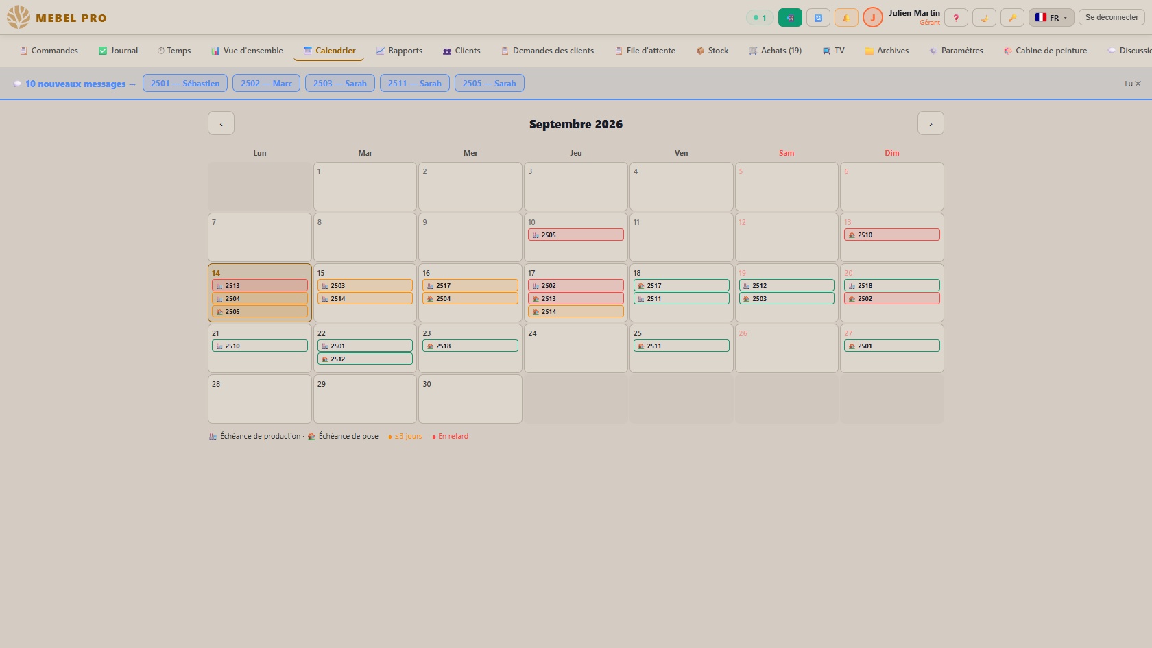 Calendrier
