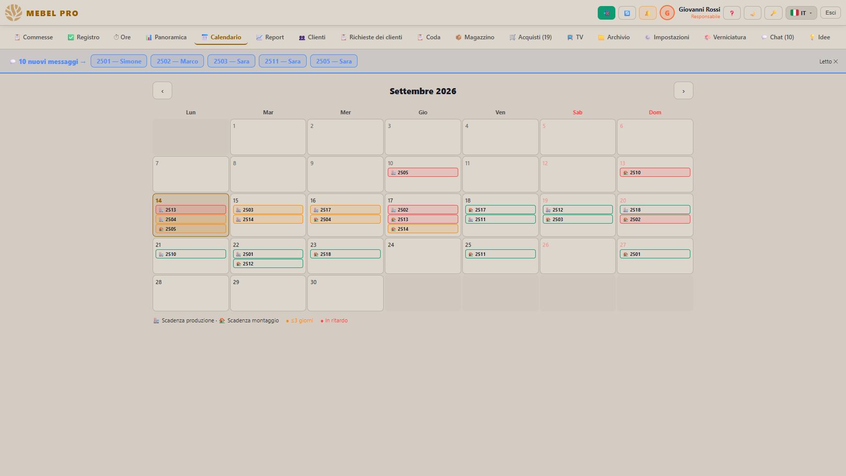 Calendario